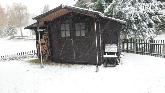 Schneefall nachmittags 20181028