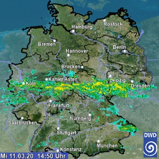 Bild Regenradar 20200311