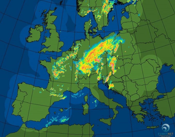 Bild Niederschlagsradar 20200830