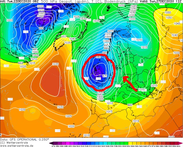 Bild2 500hPa Karte GFS 20201227