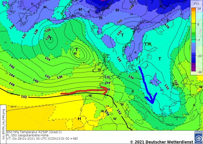 Bild Wetterlage 20210126