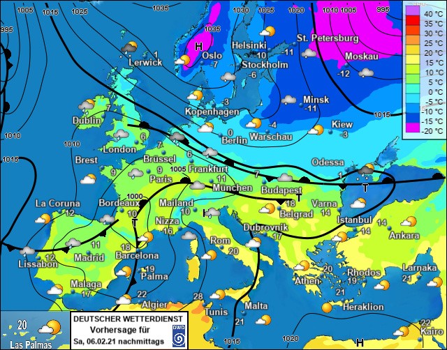 Bild Wetterlage 20210207