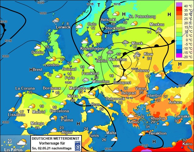 Bild Wetterlage 20210501