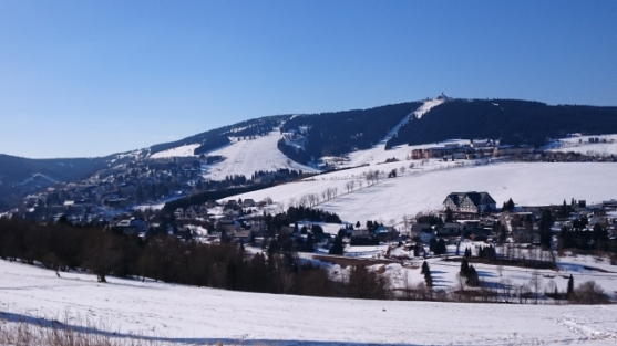 Blick auf Oberwiesenthal